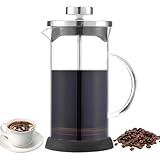 Zephyrize French Press Kaffeebereiter 600ml, Französische Presse Glas...