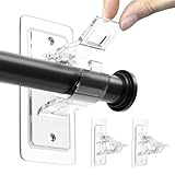 BelleVive 2er-Pack Gardinenstangenhalterungen ohne Bohren, selbstklebende...
