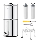 VEVOR Schwerkraft Wasserfiltersystem Edelstahl Arbeitsplattensystem 7,8+8,5L...
