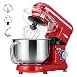 VIVOHOME Küchenmaschine 660 W 10 Geschwindigkeiten 6 Quart elektrischer...