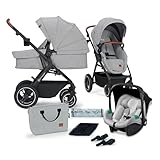 Kinderkraft B-TOUR Kombikinderwagenset 3 in 1 komplettset, Kinderwagen bis 22 kg...