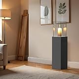 Delemopure Windlicht Säule Hoch 89 cmTerressenfeuer fur Indoor und Outdoor,Deko...