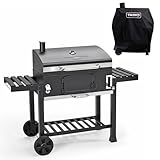 TAINO Hero XXL Set Abdeckhaube BBQ Smoker Grillwagen Holzkohle-Grill Standgrill...