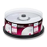 Philips DVD+RW Rohlinge High-Speed (4.7 GB / 120 Minuten Video, 1-4x Speed, 25er...