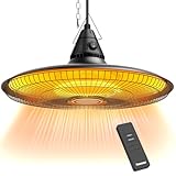 PowerScale Infrarot Deckenheizstrahler 1500W mit Fernbedienung | Heizpilz zum...