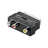 Goobay 50122 Scart zu Composite Audio Video Adapter, IN/OUT - Scartstecker...