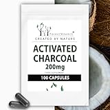 Forest Vitamin - Activated Charcoal 200 mg - 100 Kapseln - Aktivkohle aus...