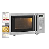 Exquisit Mikrowelle UMW 800 G-3 Inox | 800 Watt | Grill 1000 Watt |...