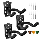 Philorn Gitarrenhalter für Die Wand 3 Stück, Gitarrenhalterung Wand mit...