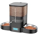 HoneyGuaridan Futterautomat Katze 2 näpfe, Gleichmäßig Verteilung...