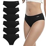 anqier Unterhosen Damen, 6er Pack Baumwolle Pantys Atmungsaktiv Slips Damen...