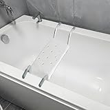 Badewannensitz, Ausziehbare 72-82cm Badewannenbretter, Tragfähigkeit 136 kg...