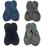 GIEEU 4 Paar Rutschfeste Wiederverwendbare Schuhüberzieher Wasserdichte,Bequeme...