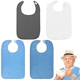 GOMETY 4 Stück Lätzchen für Erwachsene, Lätz für Senioren Erwachsenen...