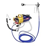 Airless Farbspritzgerät, Hydrodynamische Farbsprühsystem 1500 W, Sprühgerät...