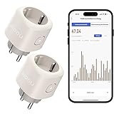 Nooie Wlan Steckdose mit Strommessung 2er Pack,Smart Home Smart Steckdose...