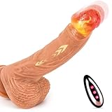 Klassische Dildo Sex Spielzeug für die Frau, 22cm Leise Starke 9 Teleskop...