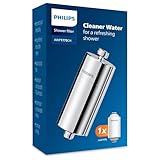 Philips Wasser-Inline-Duschfilter mit 1 Ersatzfilter-Kartusche, 50.000 L...
