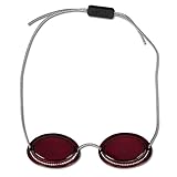 Art of Sun Solarium Schutzbrille rot UV Brille Solariumbrille mit Gummizug,...