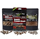 Insekten zum Essen 3er-Pack verzehrfertig von Catch-Your-Bug, gewürzte...