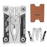 EUBSWA 20 in 1 Faltbares Multitool Kreditkarte Edelstahl Werkzeugkarte mit...