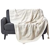 Homescapes Tagesdecke Rajput, Creme, Wohndecke aus 100% Baumwolle, 150 x 200 cm,...
