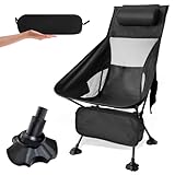 Campingstuhl Faltbar Klein 120kg,Ultraleicht Mini Camping Stuhl Kompakt und...