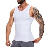 SLIMBELLE Shapewear Herren Kompressions Shirt Elastische Ärmellos Body Shaper...