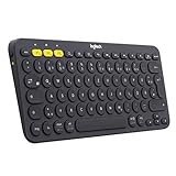 Logitech K380 Kabellose Bluetooth-Tastatur, Multi-Device & Easy-Switch Feature,...