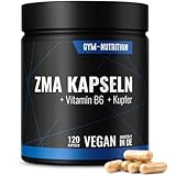 ZMA Hochdosiert - Zink + Magnesium + Vitamin B6 Kupfer - Hochwertiger Komplex im...