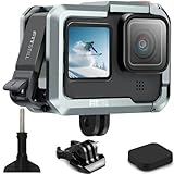 FiTSTILL Aluminium-Käfig-Schutzgehäuse für Go Pro Hero 13/12/11/10/9 Black...