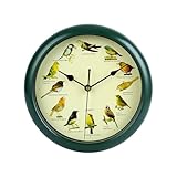 Lautlos Wanduhr, Vogelgesang-Uhr, Chic Wanduhren, mit 12 Einheimischen...
