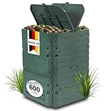 GARANTIA Thermo-King Komposter 600 Liter grün - Komposter Garten,...