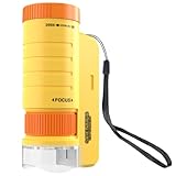 Taschenmikroskop für Kinder,60x-200x Taschenmikroskop,Mini Mikroskop mit LED...