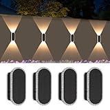 A.bigwhale Solar Lampen für Außen, Solar Wandleuchte Aussen, 4 Stück...
