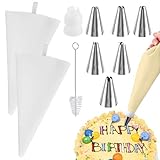Spritztüllen Spritzbeutel Icing Piping Creme-Gebäck-Beutel und 6 x...