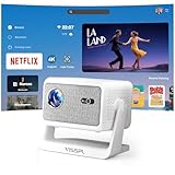 Smart Mini Beamer【Netflix Offiziell ＆ Autofokus / 6D Trapezkorrektur 】...