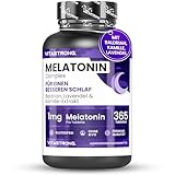 Vitastrong Melatonin Komplex, 365 Mikro-Tabletten, Hochdosiertes Melatonin mit...
