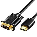 HDMI auf VGA Stecker auf Stecker, Full HD 1080P HDMI auf VGA Kabel, SVGA...