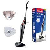 Vileda Steam Plus Dampfreiniger mit PowerPad, zusätzl. 2 Mikrofaser-Ersatzpads,...