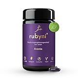 rubyni® Aronia (60 Kapseln) • 100% Bio-Aroniabeerenextrakt • 400mg Aronia...