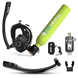 TUDIVING-0,5 l tragbares Tauchflaschenset, Mini-Sauerstoffflasche mit...