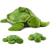 Prextex Plüsch-Schildkröte mit 3 kleinen Plüsch-Baby-Schildkröten...