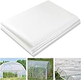 KAHEIGN 2 x 10m Polyethylenfolie Transparent Gewächshausfolie, Extra Dick...