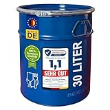 Stahlfass 30 Liter Hobbock Deckelfass Metall Blechfass Behälter | 2 Seitlichen...