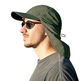 TOP-EX XL/XXL wasserdichte Baseball Cap Herren mit Nackenklappe UV-Schutz...