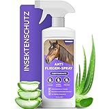 Vetasan Anti Fliegenspray Pferd 500ml I Insektenspray Pferde gegen Fliegen,...