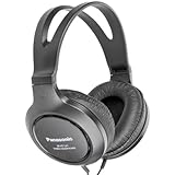 Panasonic RP-HT161E-K Hifi-Kopfhörer - 2 m langes Kabel, 10-27.000 Hz, 30 mm...