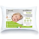 Dilamababy - Kinder Kopfkissen 40x60 cm höhenverstellbar - Ergonomisches...