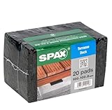 Idel SPAX Terrassen-Pads aus Gummigranulat, 20 St., 100 x 100 x 8 mm -...